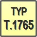 Piktogram - Typ: T.1765